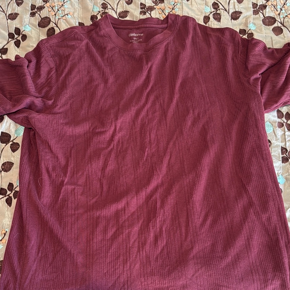 Clairborne Men's Maroon Shirt